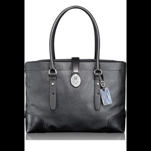 Tumi Business Tote Black Leather EEUC Gorgeous